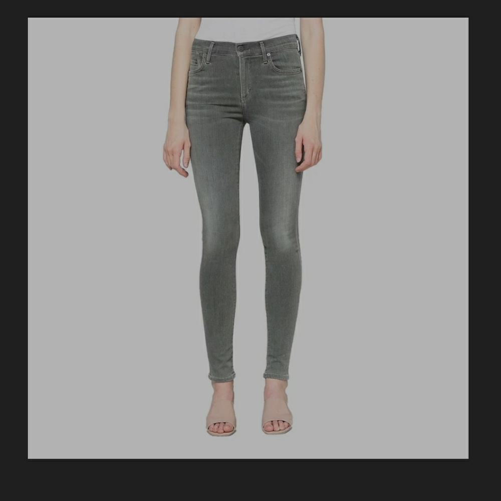 Citizens of humanity grey high rise rocket jeans